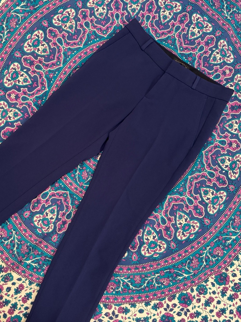 Banana Republic Ryan Dark Blue Dress Pant, 0 Short